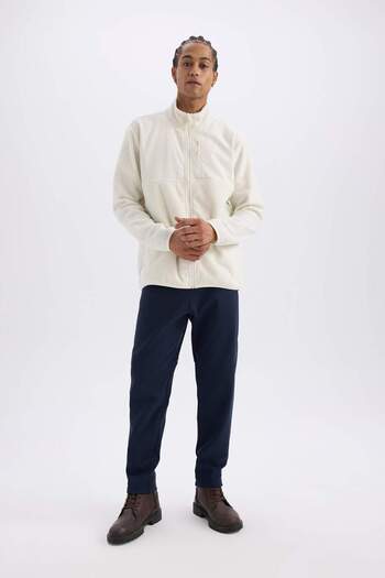 DeFacto Defactofit - Standard Fit Thick Jogger Sweatpants with Pockets, Sports Elastic Waist D6312Ax24Wn