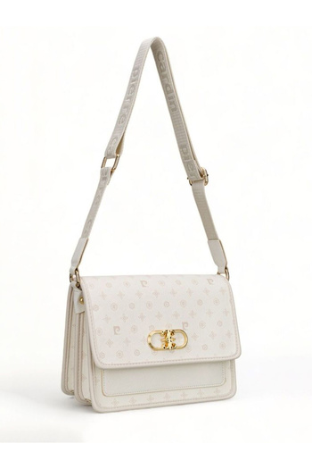 Pierre Cardin Monogram Bone Women's Crossbody Bag 05Pc24Y534-Mn