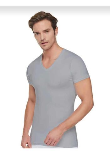 Tutku 0107 MEN'S RIB V-NECK UNDERWEAR 3 PIECES