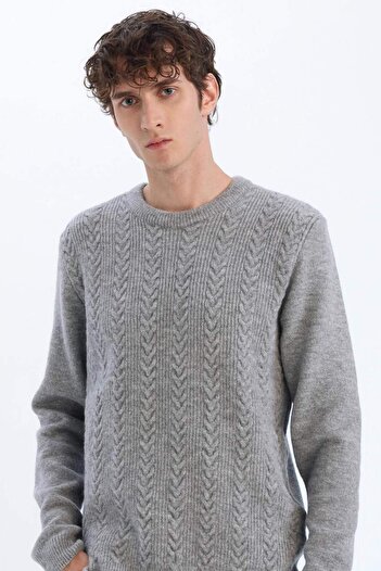 DeFacto Standard Fit Crew Neck Knitwear Sweater E1007Ax24Wn