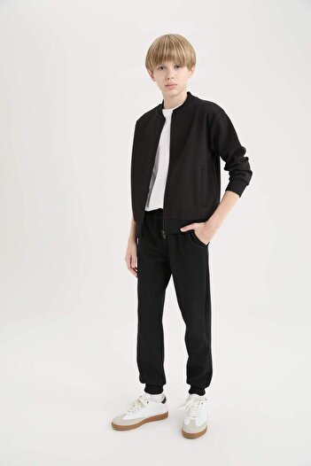 DeFacto Boy's Basic Plain Sweatpants with Elastic Waist D8530A825Sp