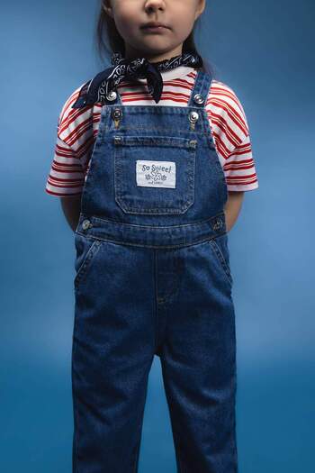 DeFacto Baby Girl Jean Salopet Jumpsuit E0441A525Sp