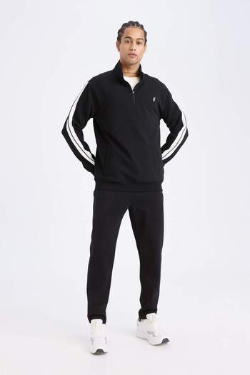 DeFacto Φούτερ Sportsman Standard Fit με όρθιο γιακά με φερμουάρ - D1953ax24au