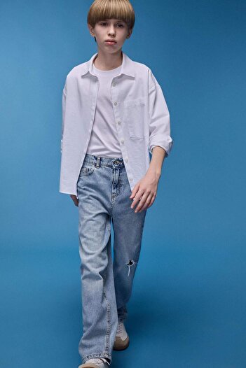 DeFacto Boys Loose Fit Straight Leg Jean Trousers D7209A825Sp