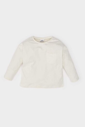 DeFacto Baby Girl Crew Neck Basic Plain Long Sleeve T-Shirt D0741A524Au