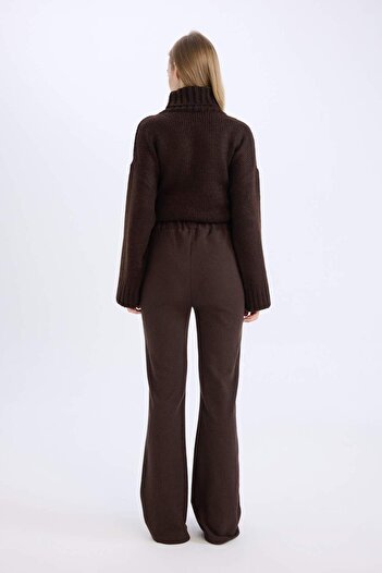 DeFacto Wide Leg Geniş Paça Beli Lastikli Uzun Boy Pantolon E4387AX24WN