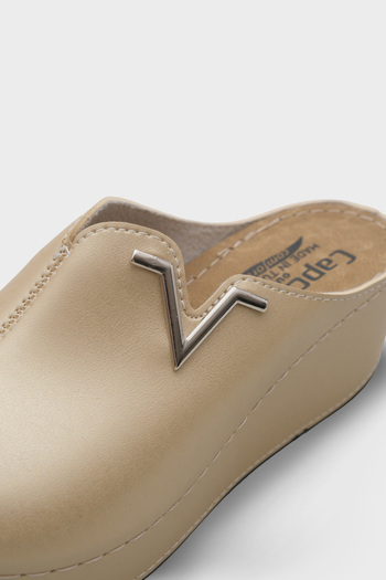 Capone Outfitters Ανατομικές μαλακές άνετες παντόφλες Mother με σφήνα τακούνι