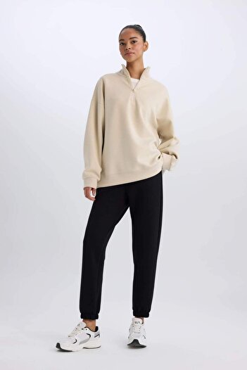 DeFacto DeFactoFit Standart Fit Uzun İnce Jogger Eşofman Altı Cepli Beli Paçası Lastikli E3546AX24WN
