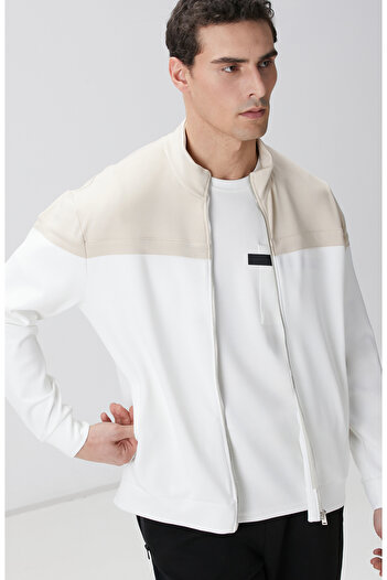 Network Kırık Beyaz Bej Sweatshirt