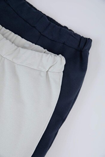 DeFacto Baby Boy 2-Piece Sweatpants with Elastic Waist and Legs A7460A524Wn