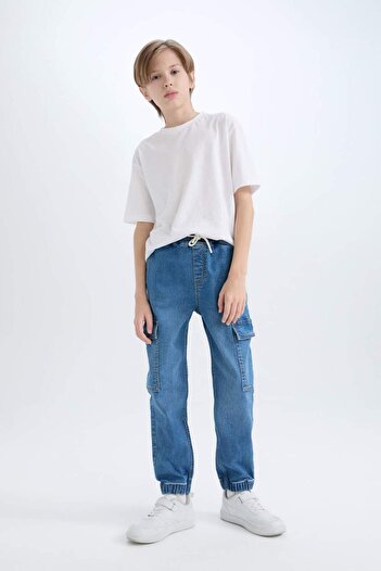 DeFacto Boy Cargo Fit Jean Pants C4514A824Wn