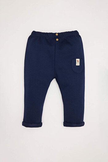 DeFacto Baby Boy 2-Piece Set Long Sleeve Flannel Checkered Shirt Elastic Waist Pants D6509A524Wn
