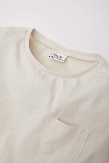 DeFacto Baby Girl Crew Neck Basic Plain Long Sleeve T-Shirt D0741A524Au