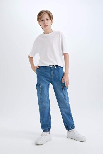 DeFacto Boy Cargo Fit Jean Pants C4514A824Wn