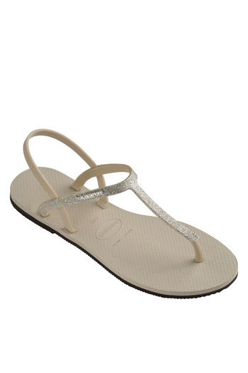 Havaianas Paraty Glitter Beige Women's Slippers -4148951-0121