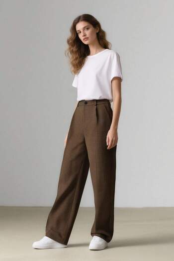 DeFacto Short Leg Carrot Fit Winter Pants with High Waist Pockets - E0234Ax24Au