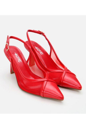 Hotiç Red Women's Mesh Stiletto