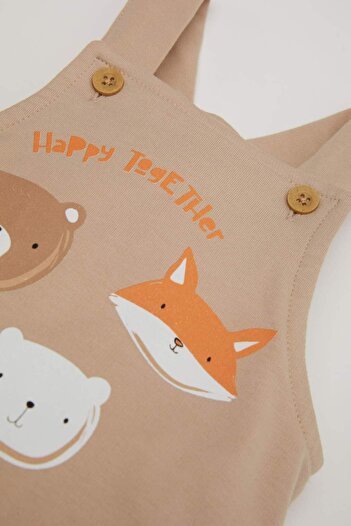 DeFacto Baby Boy Newborn Printed Salopet Jumpsuit D6025A524Wn