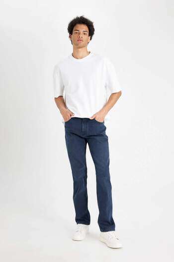 DeFacto Sergio Regular Fit Jean Trousers - Normal Waist, Pipe Leg Y0369Az24Wn