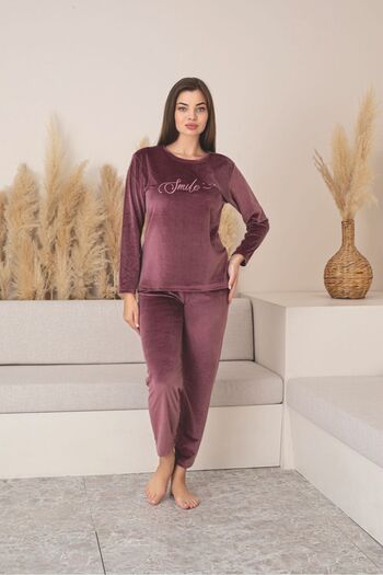 Asel Velvet Women's Pajama Set