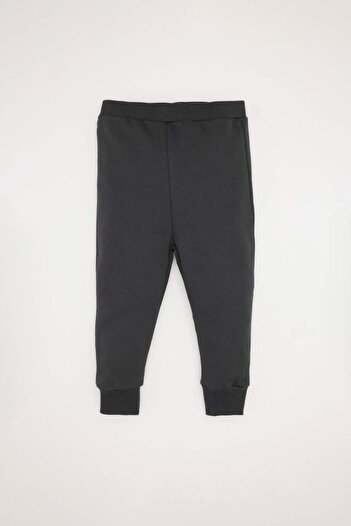 DeFacto 2-teiliges Set für Babys, Jungen, Farbblock-Langarm-Sweatshirt mit weichem Flor innen, Oberteil, Jogger-Jogginghose Y1