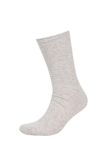 DeFacto Men's Comfortable Elastic 5-Piece Cotton Long Socks C6699Axns