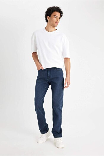DeFacto Sergio Regular Fit Jean Trousers - Normal Waist, Pipe Leg Y0369Az24Wn