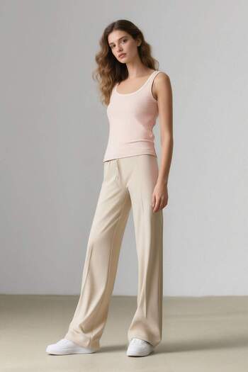 DeFacto Wide Leg - Regular Waist Collet Pants E2470Ax24Wn