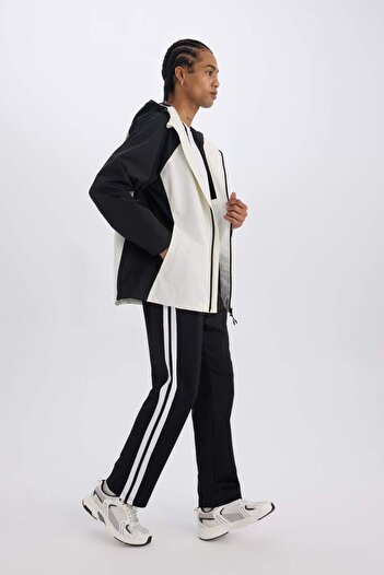 DeFacto DeFactoFit Sporcu Jogger Eşofman Altı Standart Fit Standart Paça Skuba Dalgıç Kumaş Beli Lastikli Dü