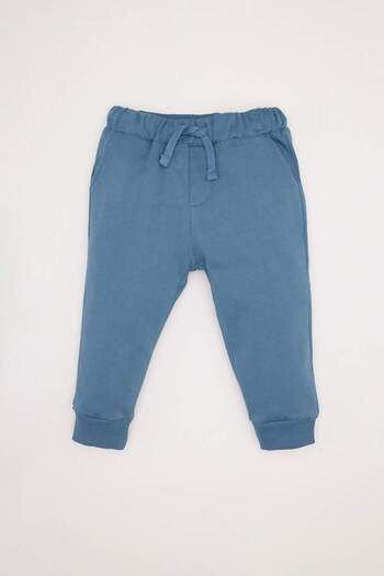 DeFacto 2-teiliges Set für Babys, gestreiftes Sweatshirt, elastische Taille, Jogginghose D7651A524WN