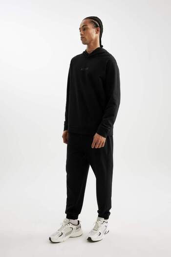 DeFacto DeFactoFit Sportsman Jogger Sweatpants Standard Fit με ελαστική πόδι μέσης με τσέπες D6830AX24AU
