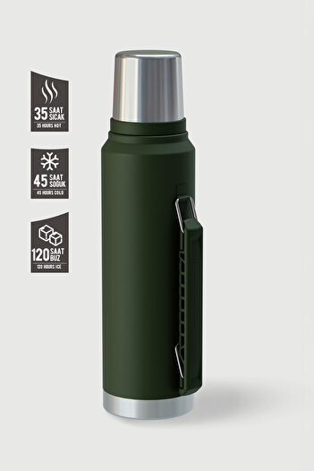 Stevig 1 Camper Classic Leakproof Steel Thermos with Handle 1.2 Lt St-254