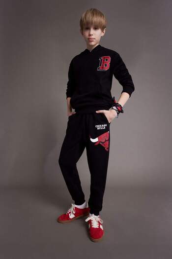 DeFacto Men's Nba Chicago Bulls Elastic Waist Leg Jogger Sweatpants D8016A824Wn
