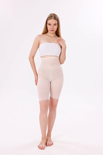 Butik Freshness 0007 Laser Cut Tulle High Waist Shorts Corset