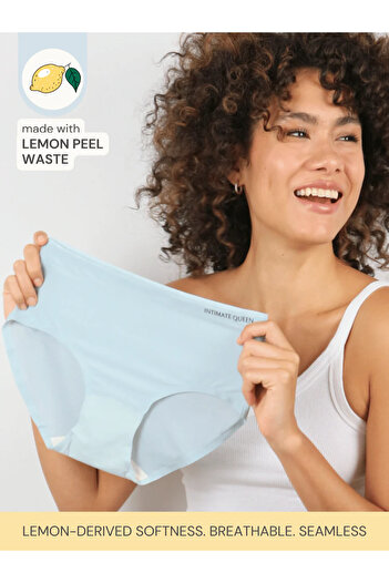Intimate Queen Lemon Bae Briefs – Seamless Calm, Made with Lemon Peel | Sweat-Wicking & Made for Sensitive Skin