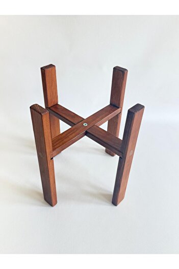 OZZANİ WOOD Wooden Flower Pot Stand Flower Planter Stand Pot Rack Pot Base Stand