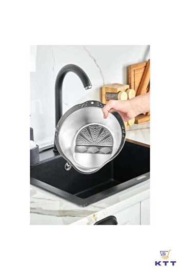 BYKOPUZ Stainless Steel Rice Strainer