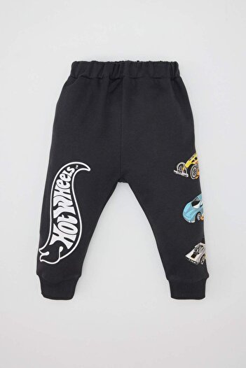 DeFacto Baby Boy 2 Piece Set Hot Wheels Crew Neck Sweatshirt Elastic Waist Sweatpants D6031A524Wn