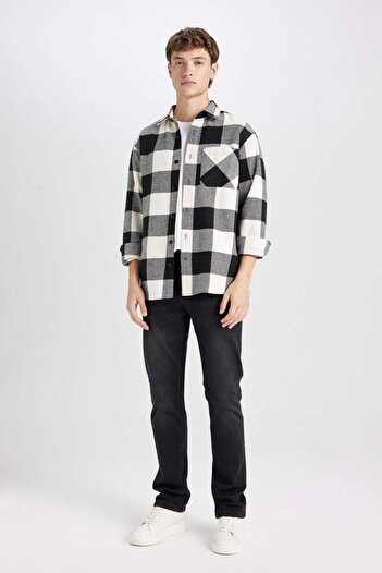 DeFacto Regular Fit Kareli Oduncu Uzun Kollu Gömlek D3298AX24WN