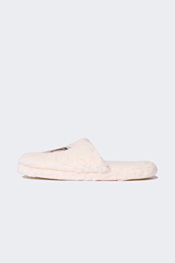 DeFacto Women's Sloth Themed Flat Sole Plush House Slippers D9179Ax24Au