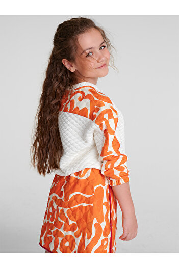 SheShe Quilted Skirt Blouse Set
