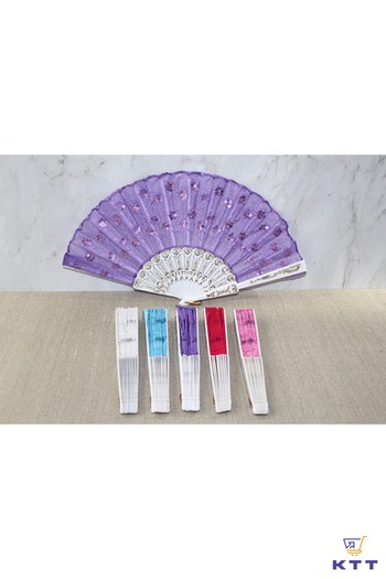 Larimar Plastic Sequin Fan