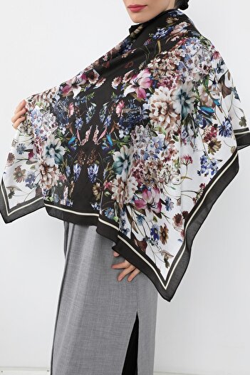 Aisha's Design Patterned Voile Scarf,Es-109