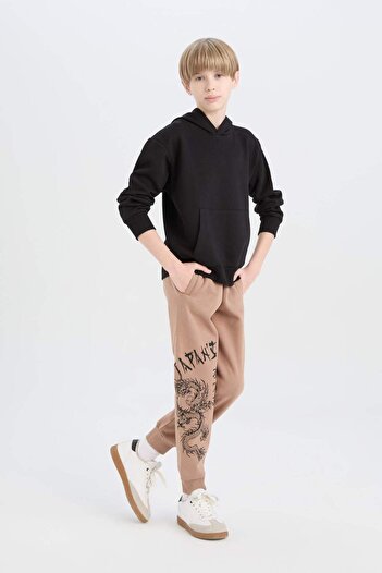 DeFacto Boy - Thick Jogger Sweatpants with Elastic Waist and Pockets D5683A824Wn