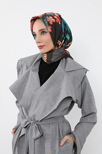 Aisha's Design Patterned Voile Scarf,Es-116