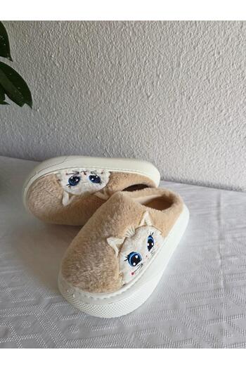 Benittokids Women's Cat Plush Comfortable Home Slippers 25Bnt133
