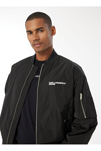 Karl Lagerfeld KLJ BOMBER JACKET Siyah Erkek Mont 240D1503