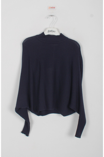 incity Girl's Half Turtleneck Batwing Sleeve Knit Sweater
