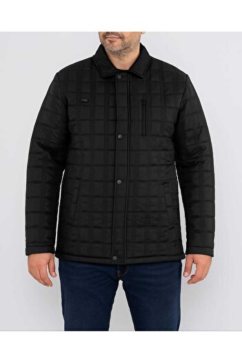 OKER Normal and Large Size Collar Quilted Men's Coat & Coat Inside with Fur