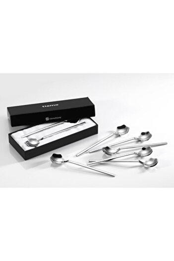 Tiamo Diamond 6-Piece Steel Teaspoon Set